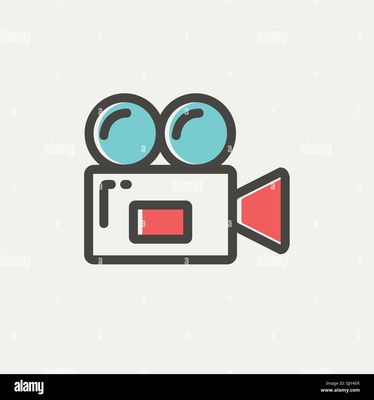 Video camera thin line icon Stock Vector Image & Art - Alamy