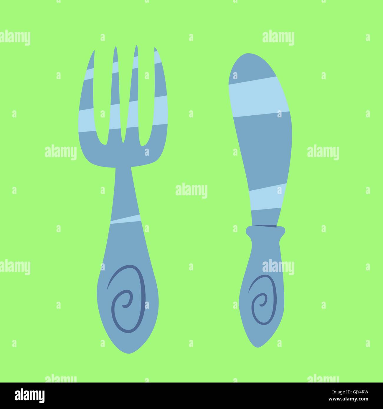 Knife and fork Cutlery Stock Vector