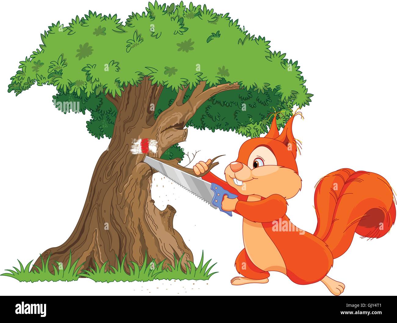 squirrel climbing tree clip art