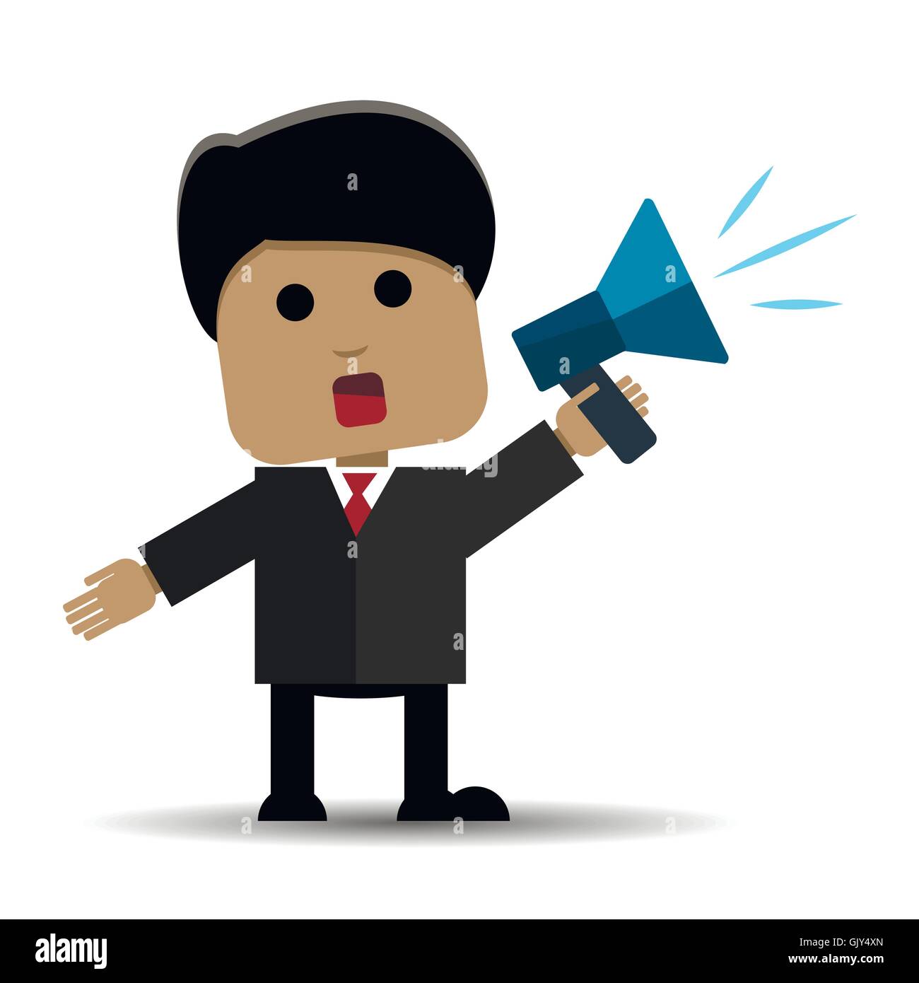 Man with speaker Stock Vector Image & Art Alamy