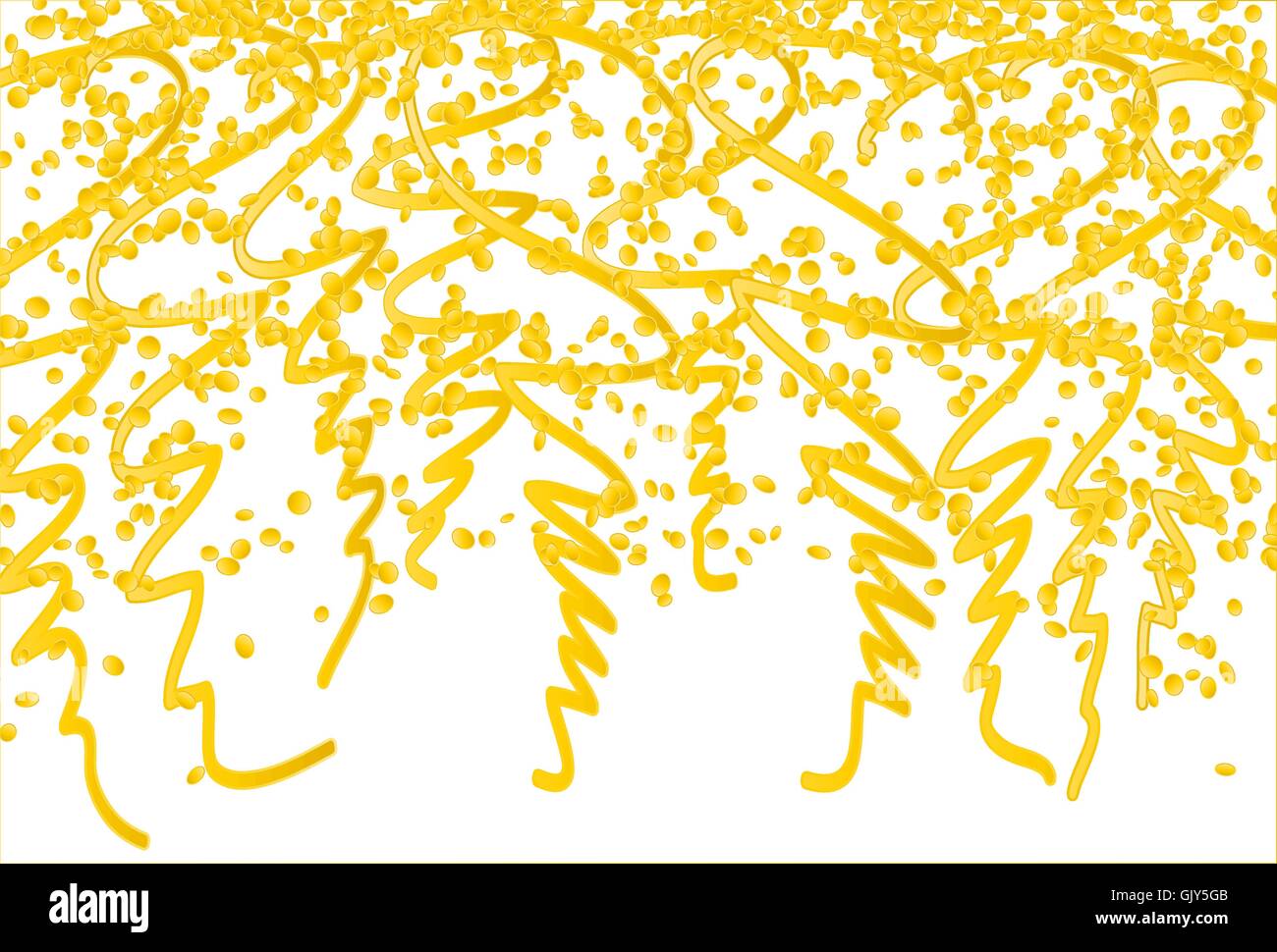 falling gold confetti Stock Vector Image & Art - Alamy