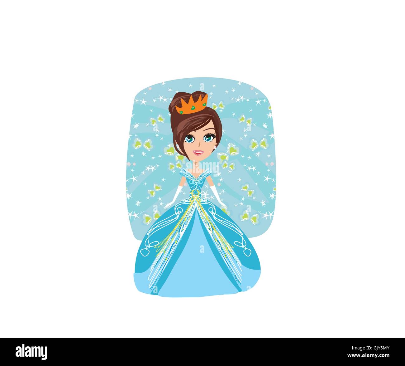 Princess cartoon cinderella hi-res stock photography and images - Alamy
