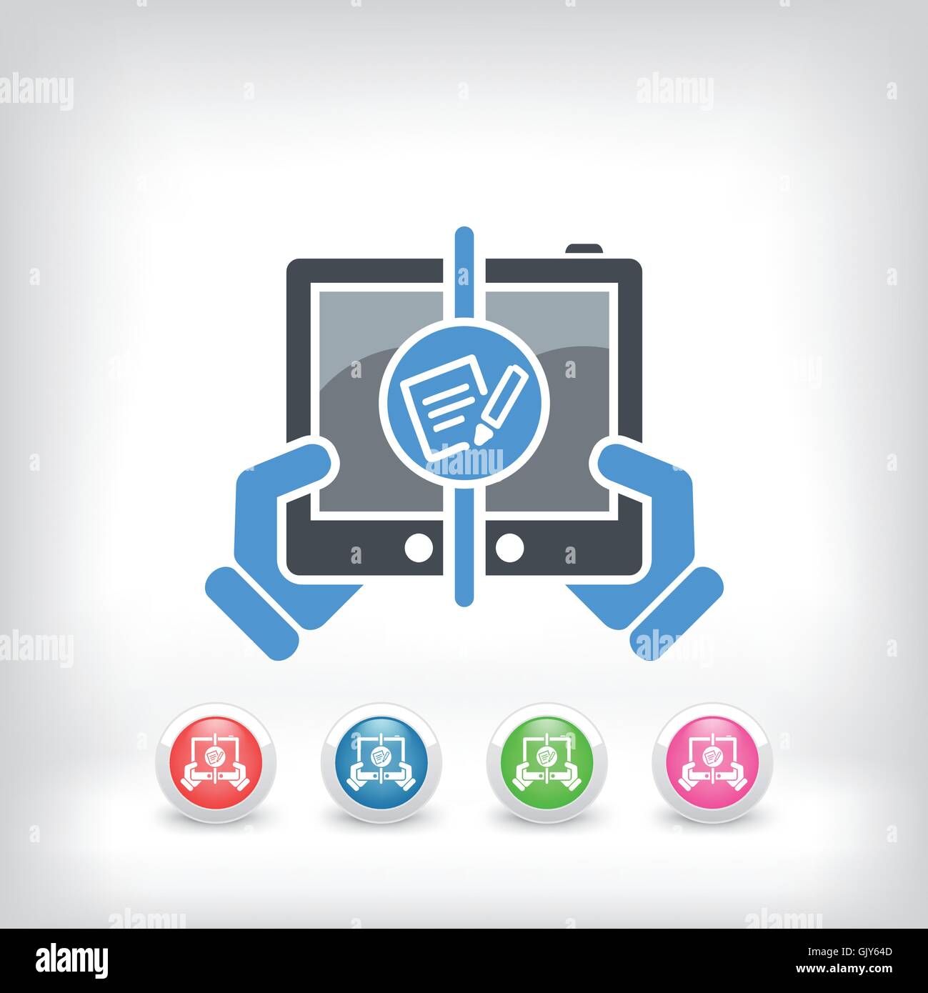 Notepad web communication Stock Vector Image & Art - Alamy