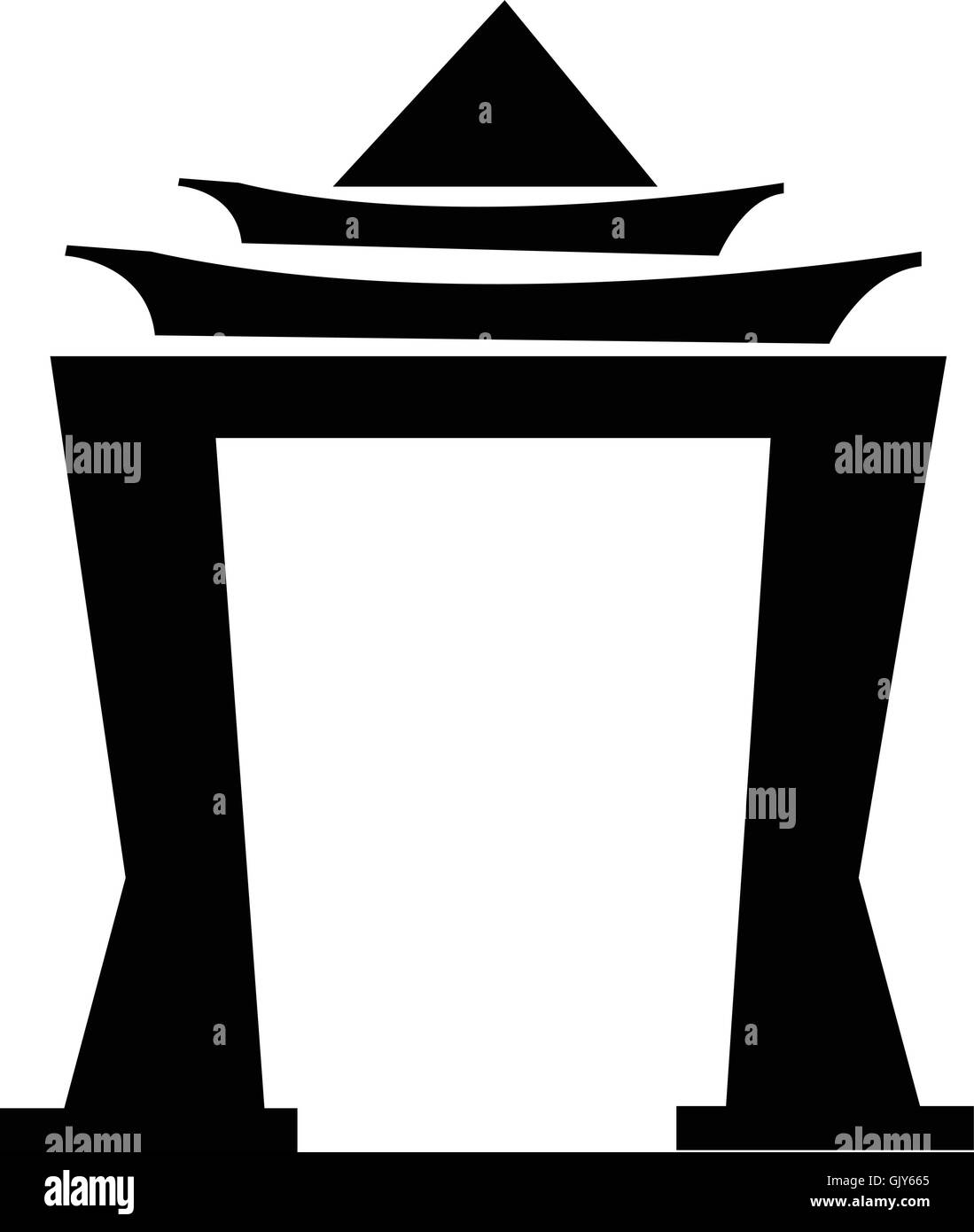 Thailand Entrance Stock Vector