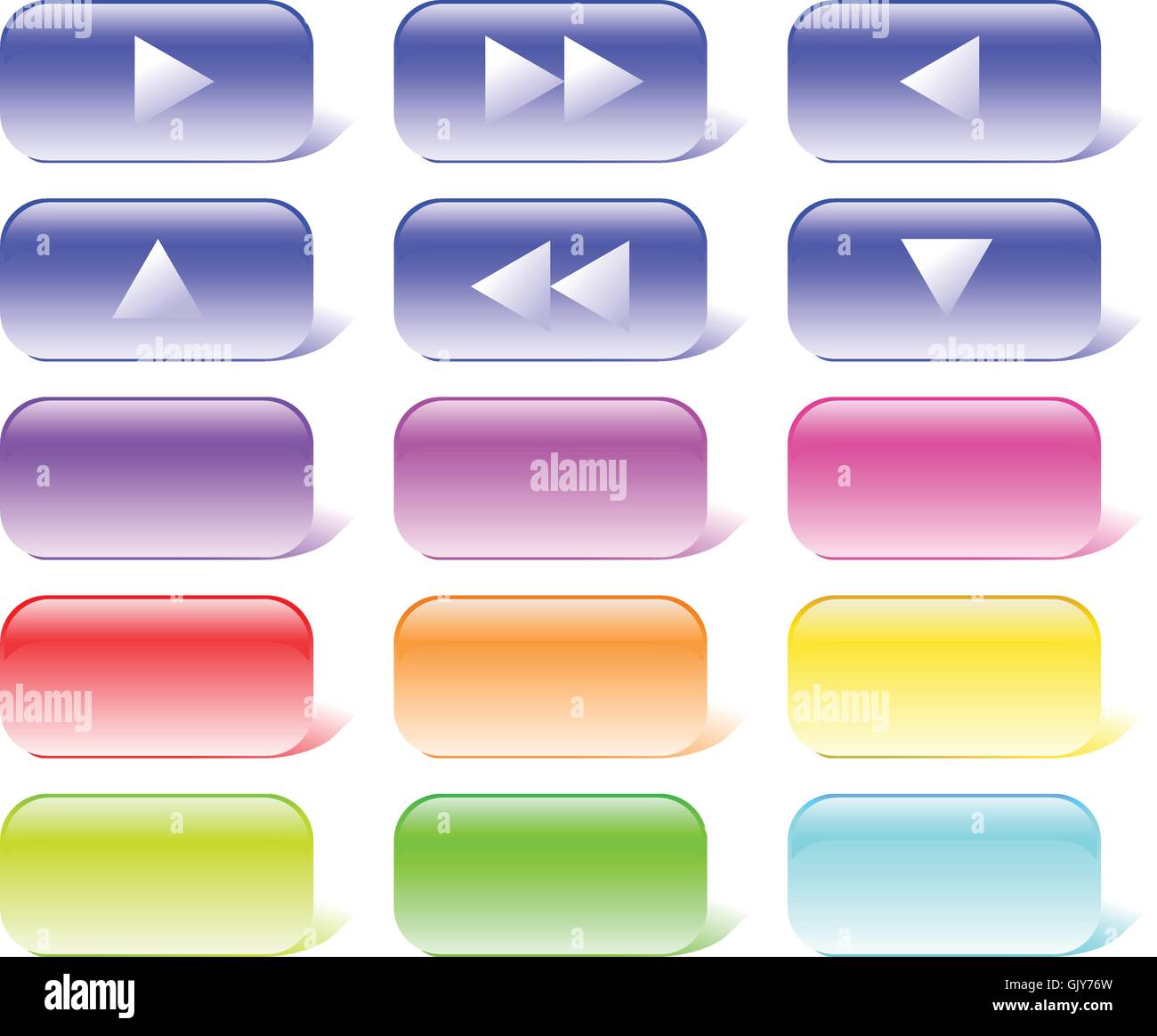 set of buttons Stock Vector Image & Art - Alamy