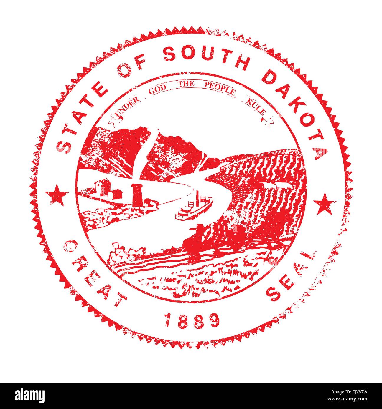 south-dakota-seal-rubber-stamp-stock-vector-image-art-alamy