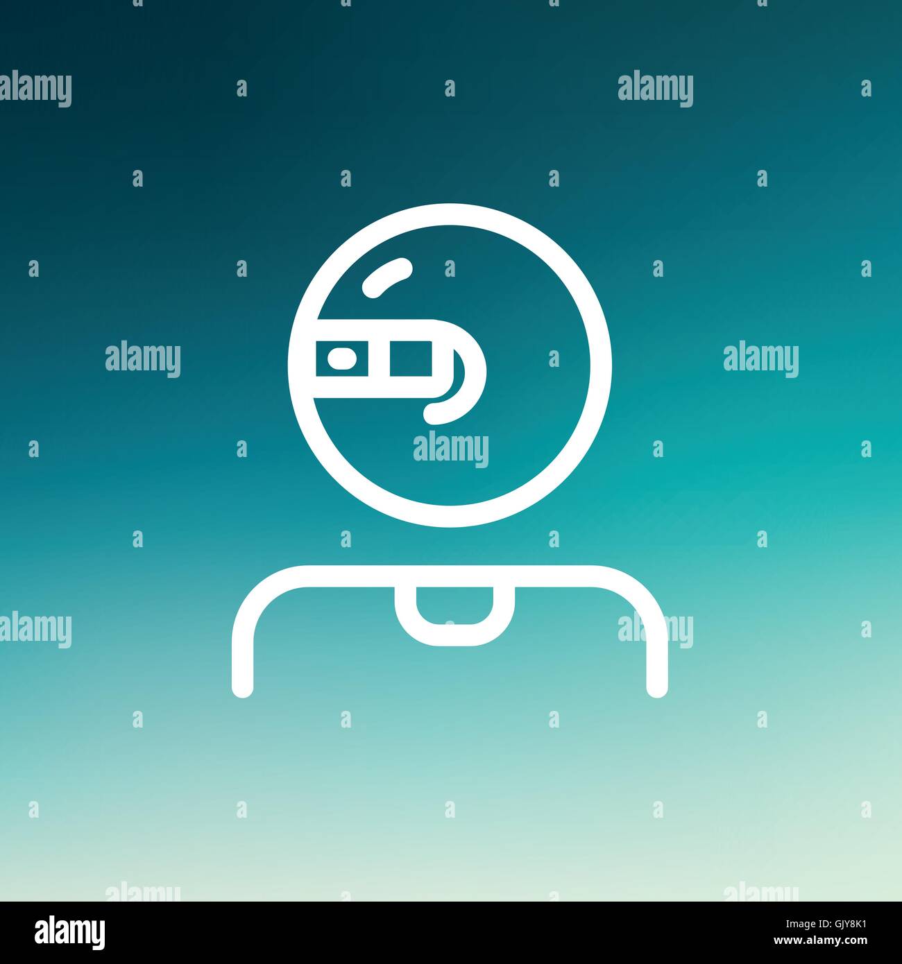 Computer web camera thin line icon Stock Vector Image & Art - Alamy