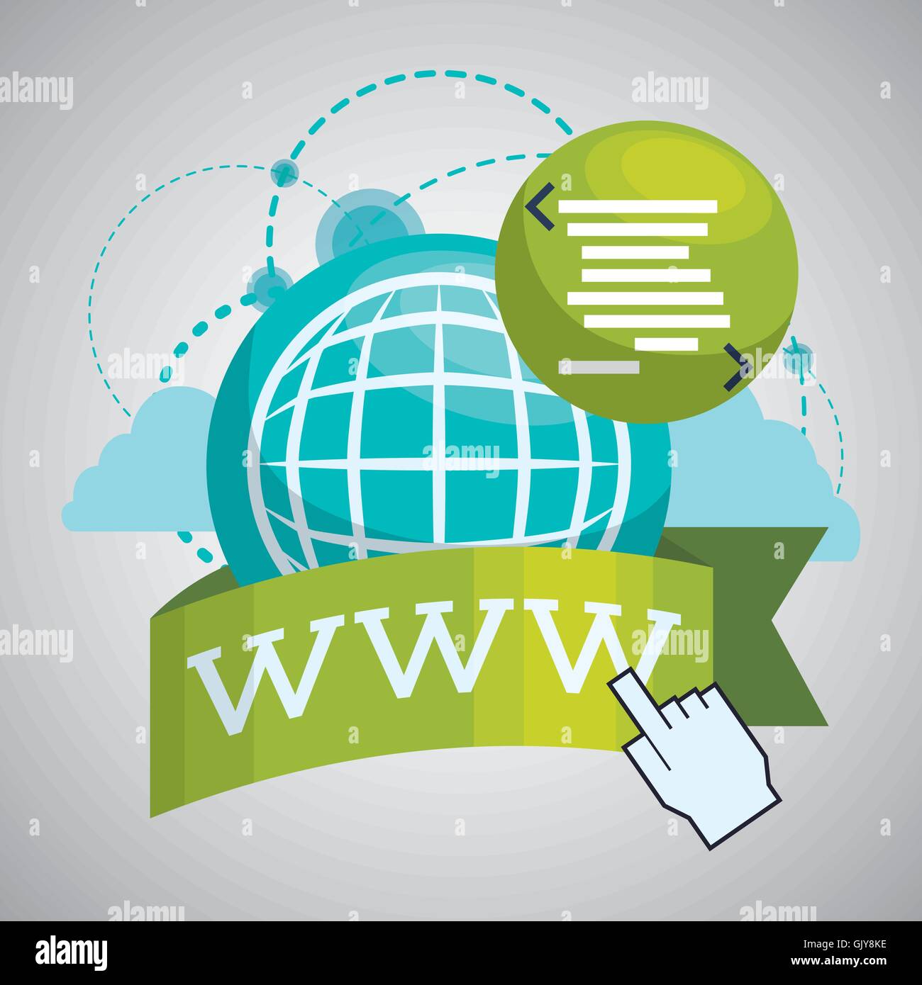 Internet design. Online icon. Colorful illustration Stock Vector Image ...