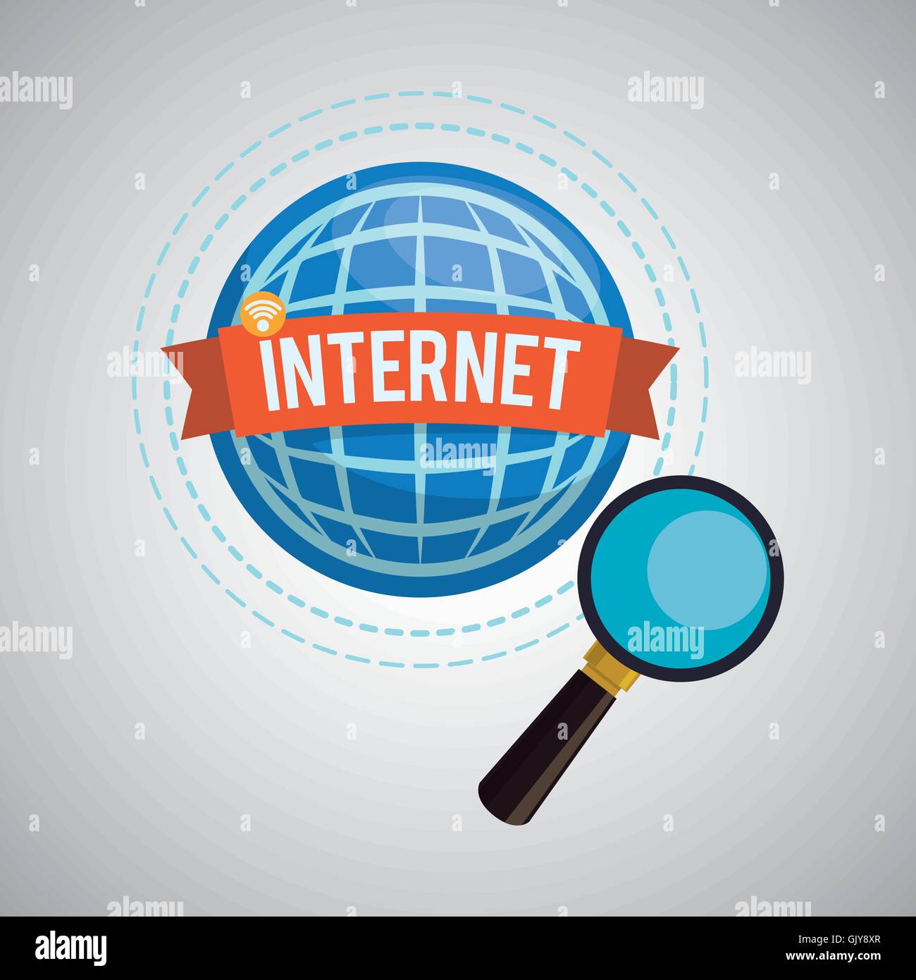 Internet design. Online icon. Colorful illustration Stock Vector Image ...