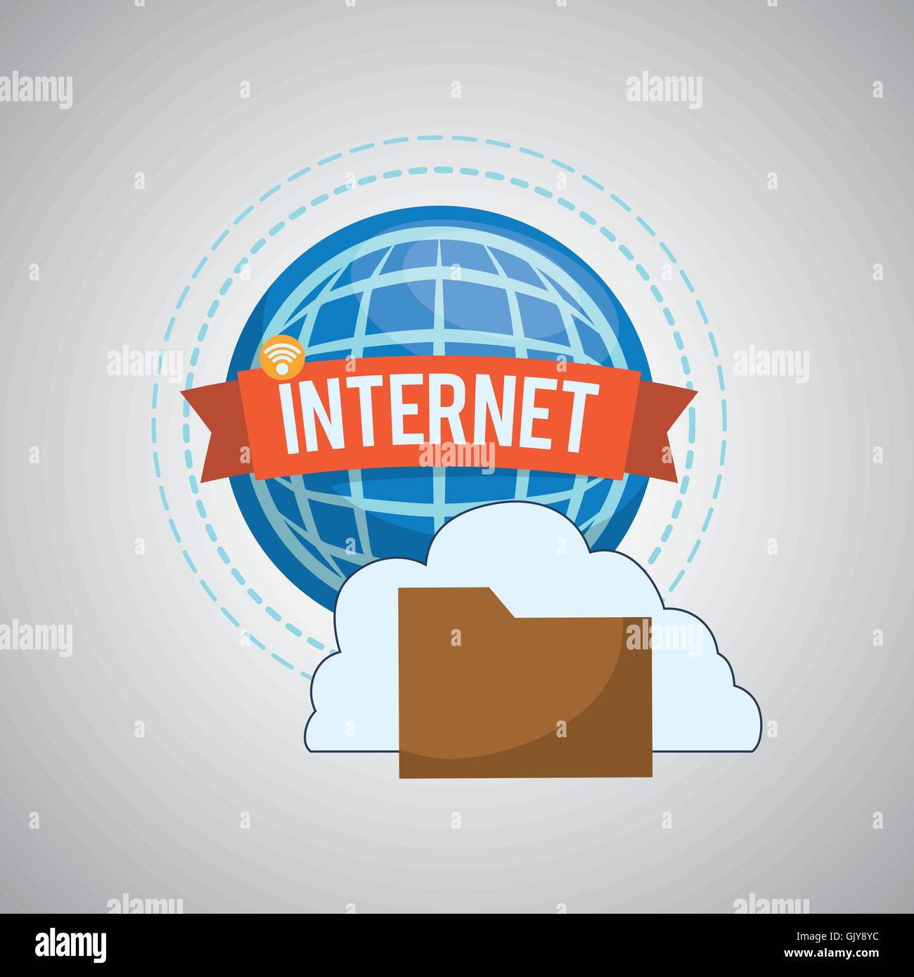 Internet design. Online icon. Colorful illustration Stock Vector Image ...