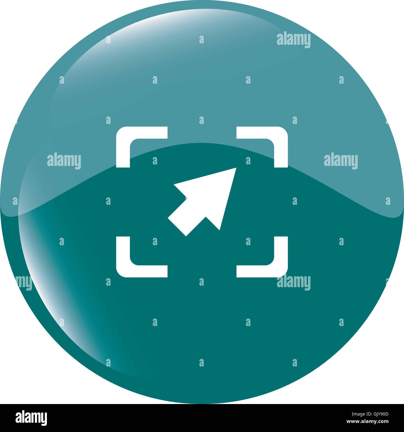 web icon arrow sign, web button isolated on white Stock Vector Image ...