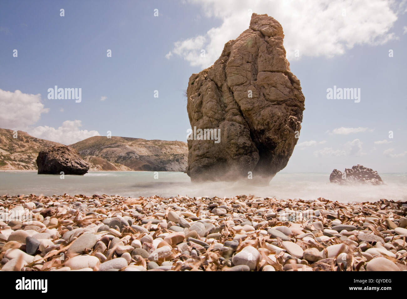 cyprus beach seaside Stock Photo