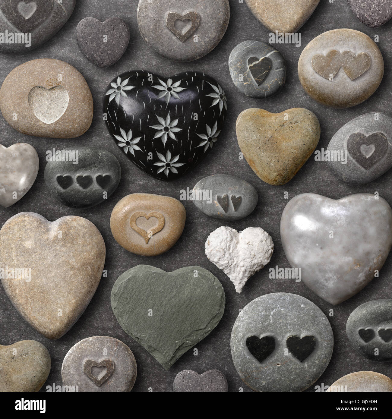 stone romantic shape Stock Photo