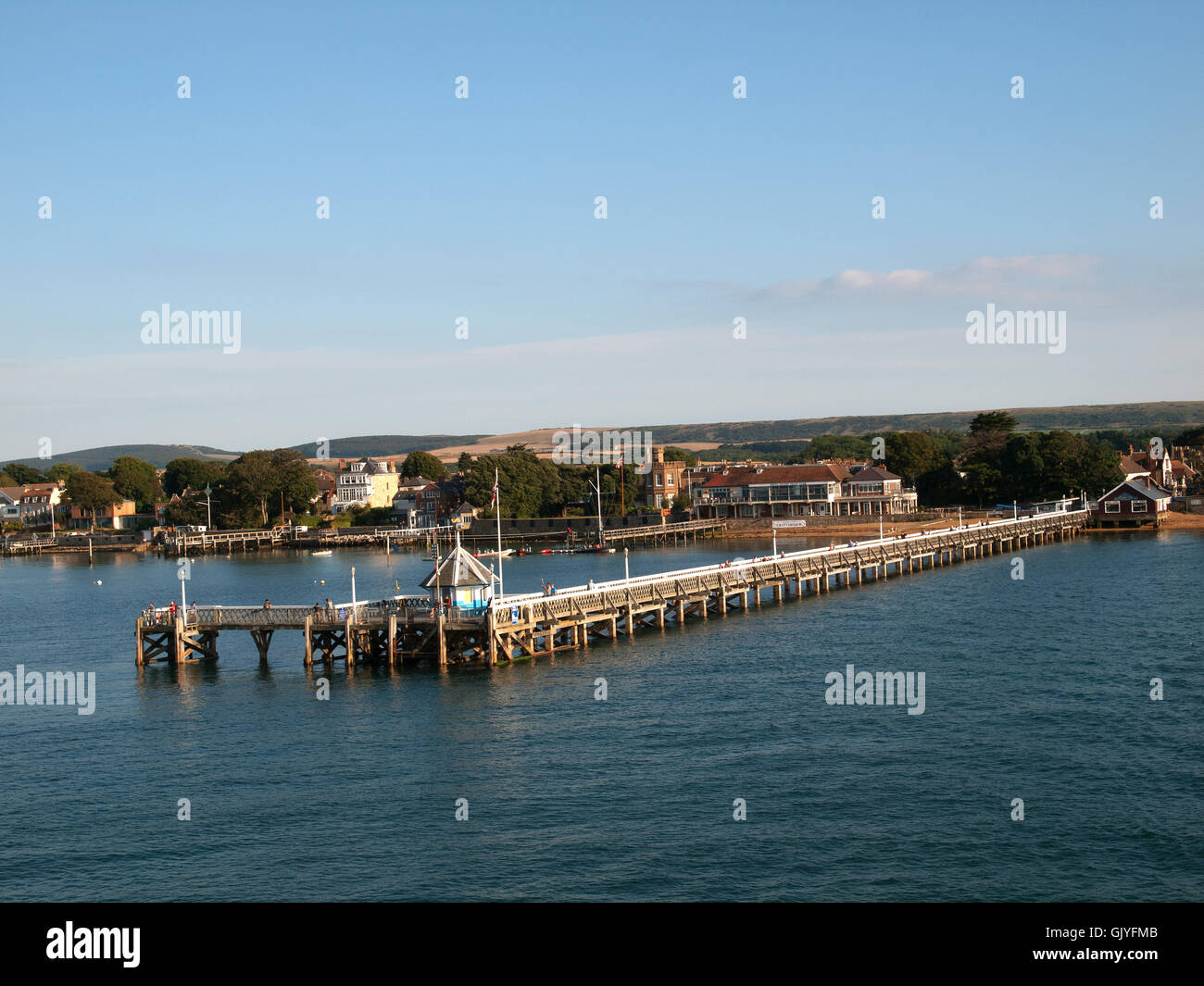 Yarmouth pier Yarmouth Isle of Wight UK Stock Photo