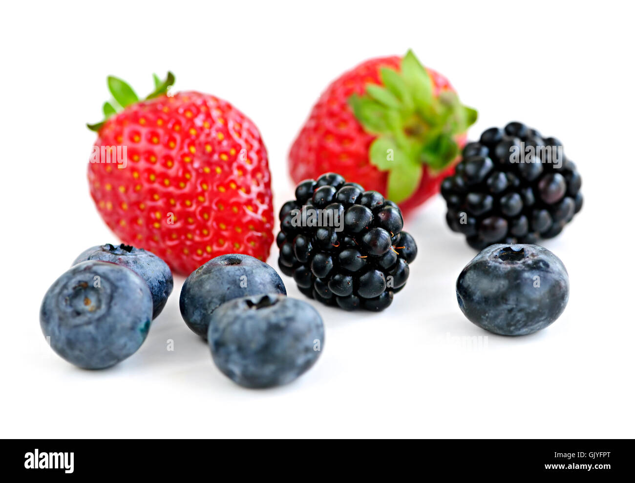 isolated fruit berries Stock Photo