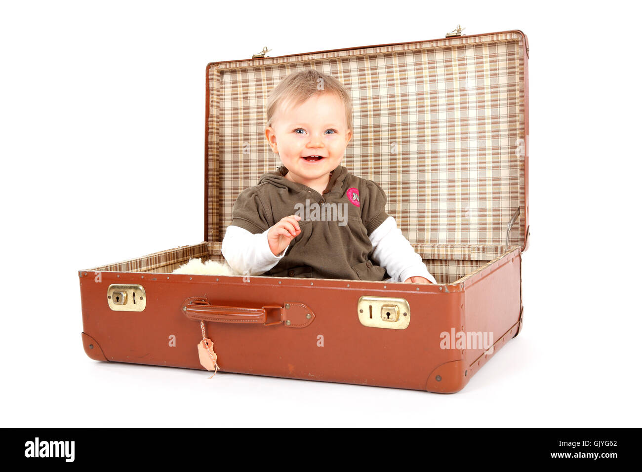 in the suitcase Stock Photo