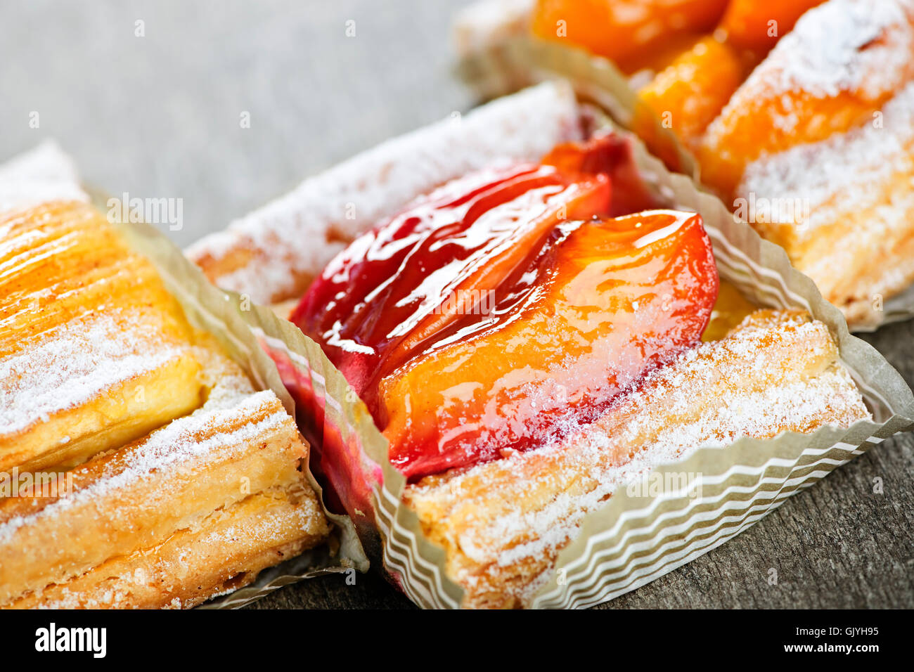 fruit pastries bread Stock Photo