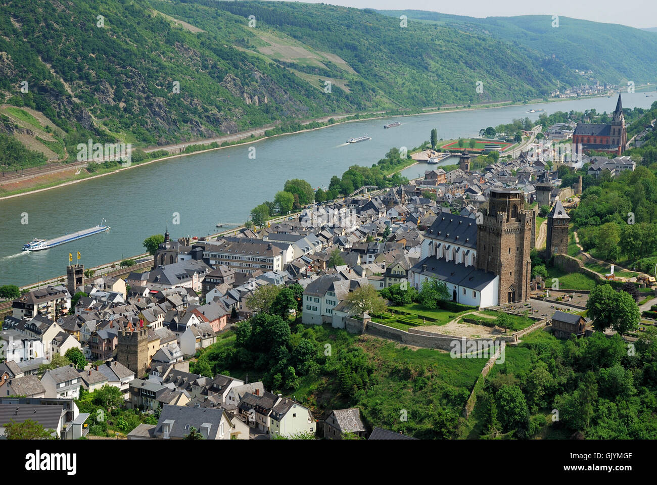 Rhine gorge church hi res stock photography and images Alamy