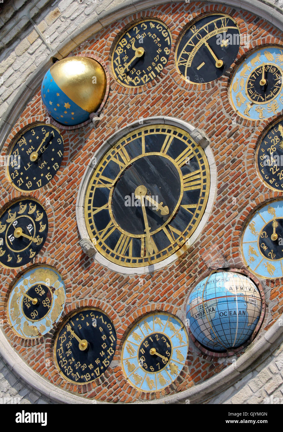 clock date time Stock Photo Alamy