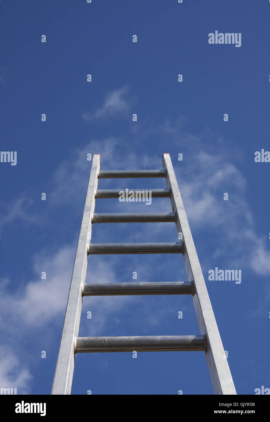 Climbing the property ladder Stock Photo