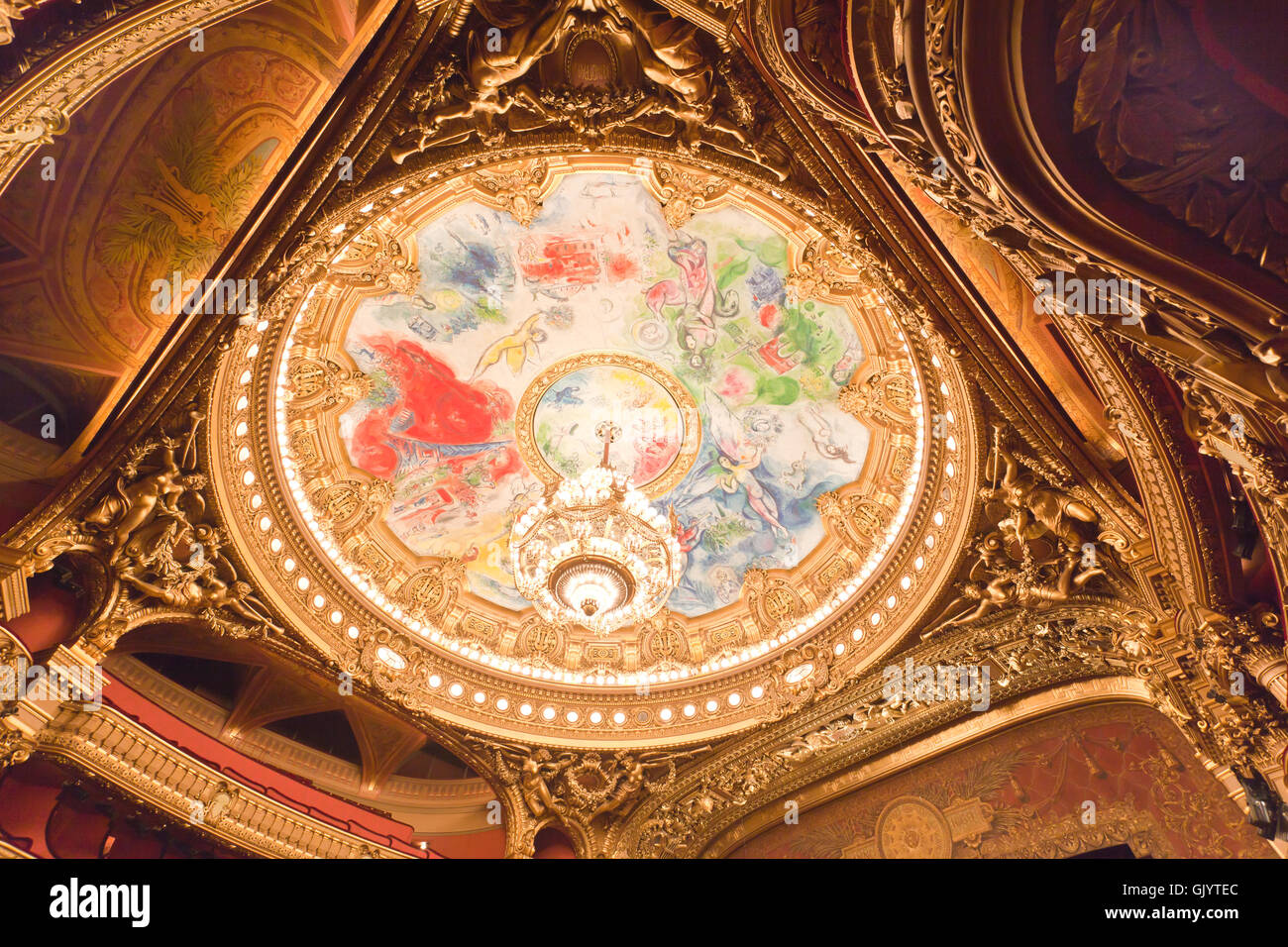 the interior of grand Opera in Paris Stock Photo - Alamy