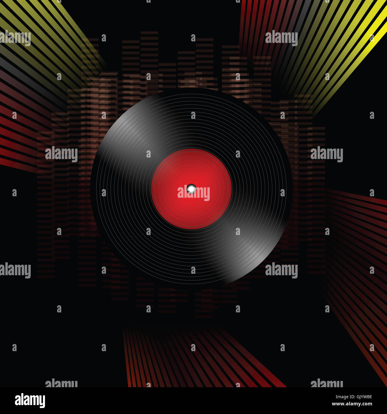 vinyl record grunge composition Stock Photo Alamy