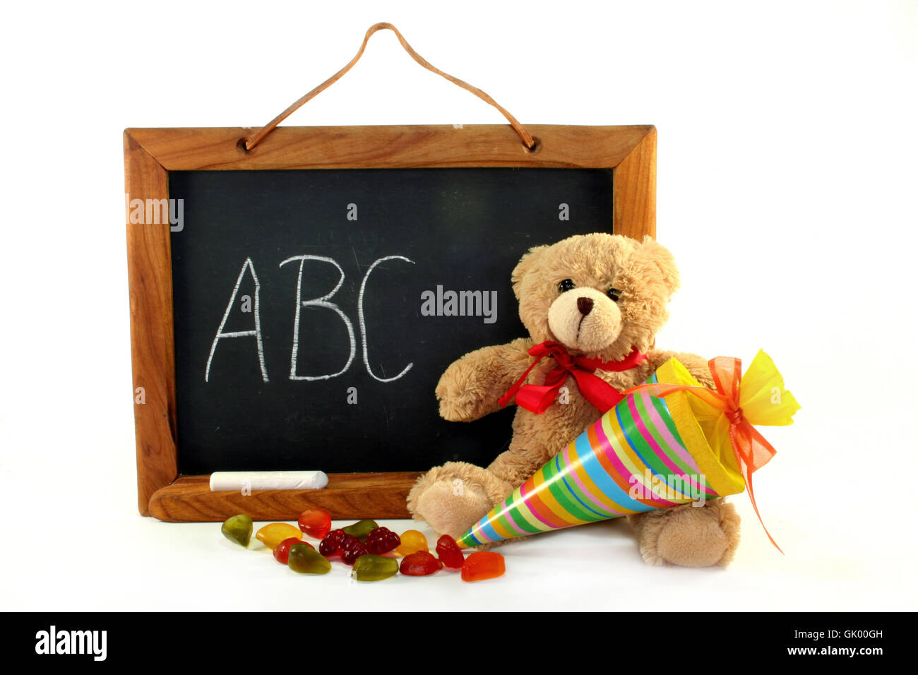 school board with treats Stock Photo