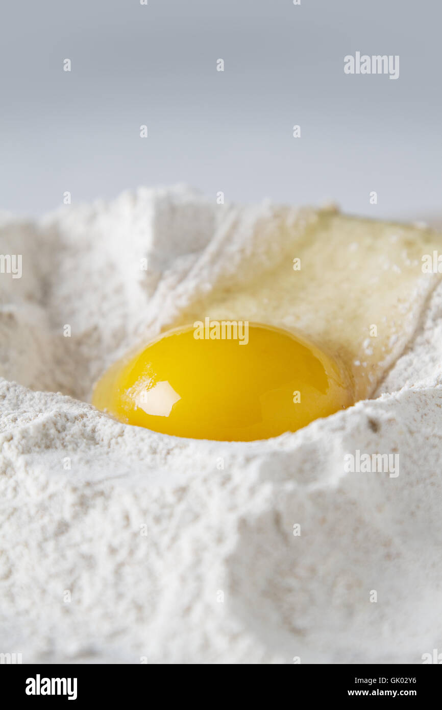 Egg and flour Stock Photo Alamy