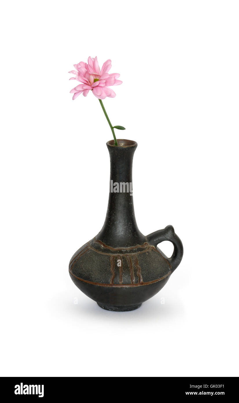 Vase With Flower Stock Photo