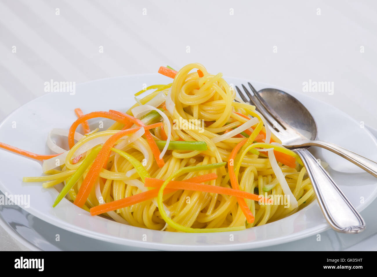 vegetable pasta Stock Photo