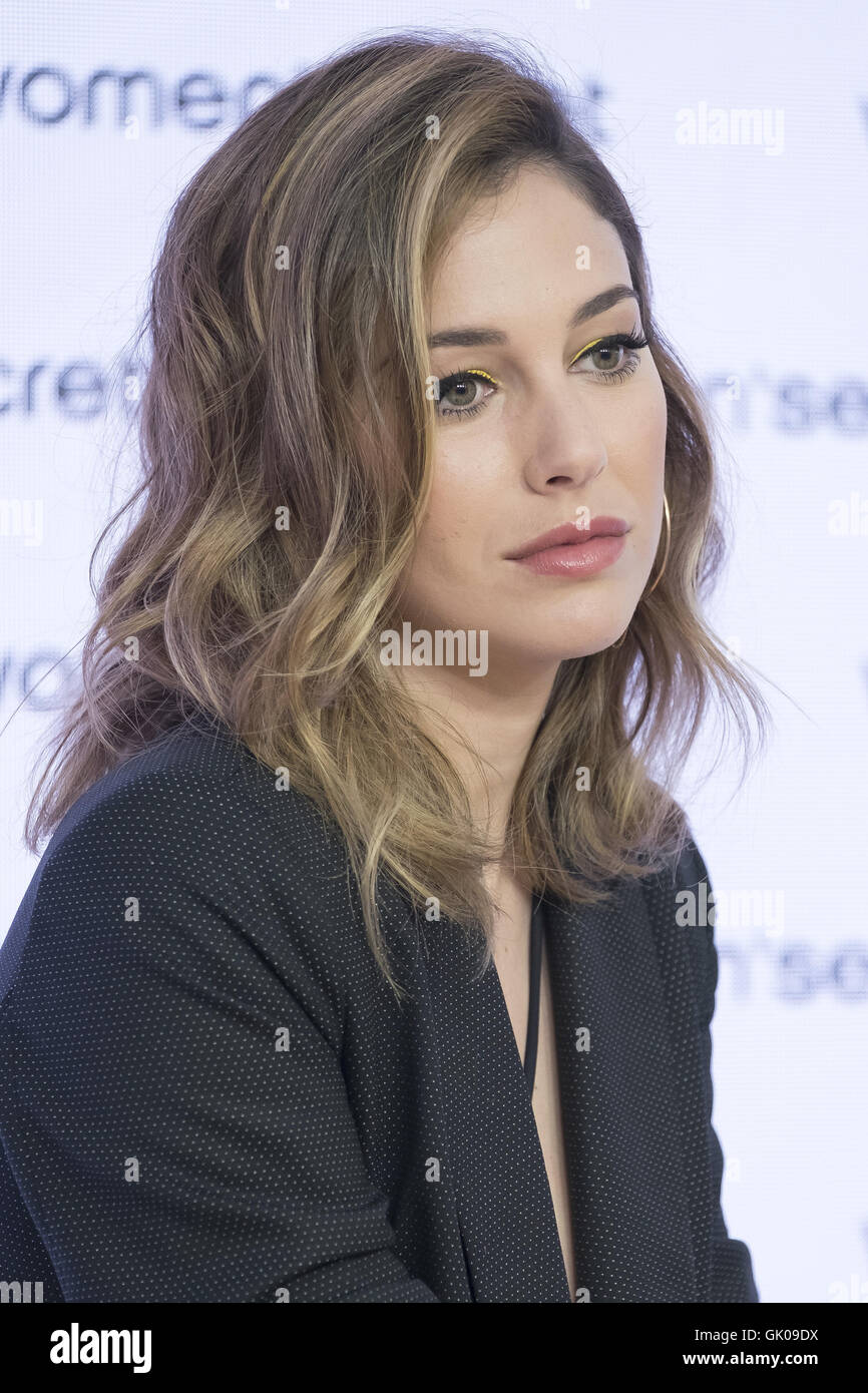 Spanish actress Blanca Suarez attends the Women Secret Swimwear photocall i...