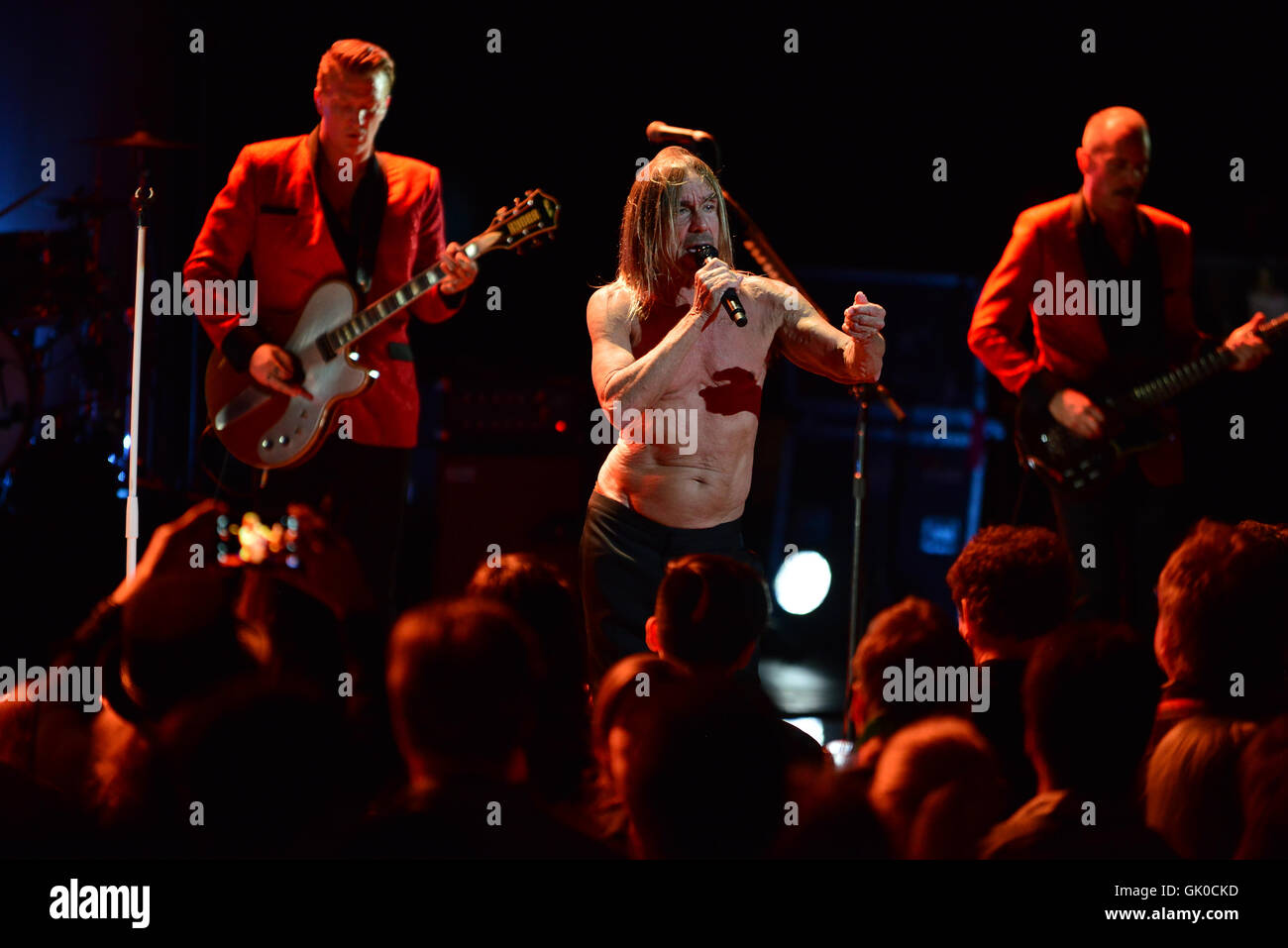 Iggy Pop performing live in concert during his Post Pop Depression Tour at  Fillmore Miami Beach