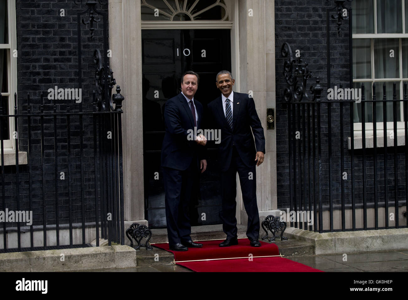 President Obama’s Arrival at dowing street Featuring: Atmosphere ...