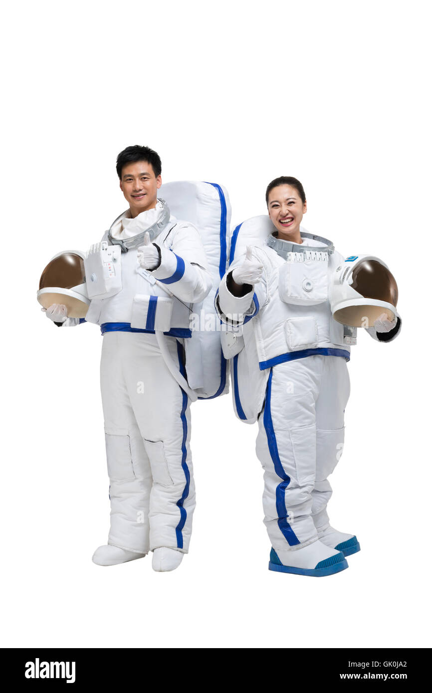 Studio shot astronaut Stock Photo