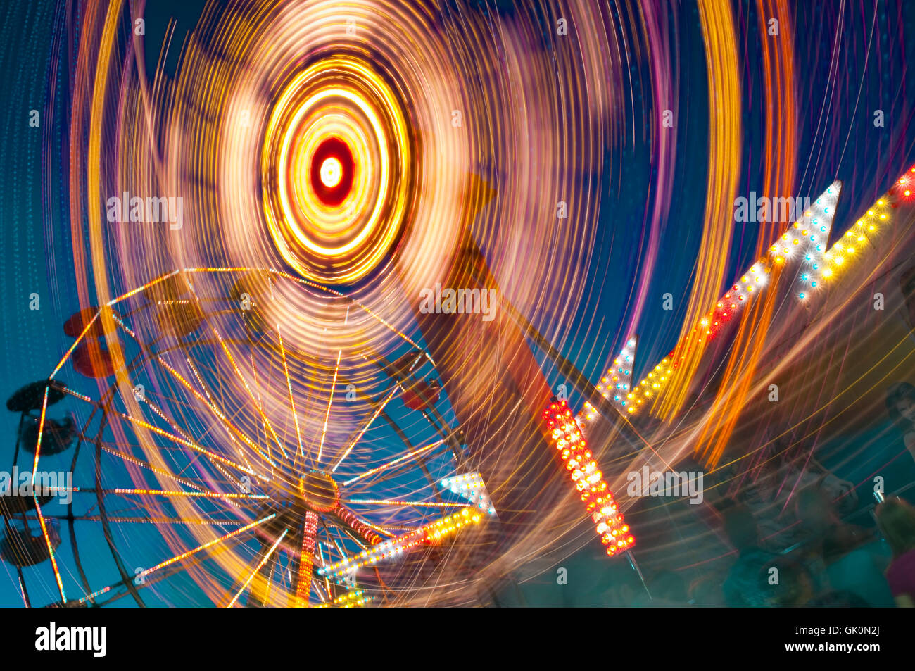 fair blurs carnival Stock Photo