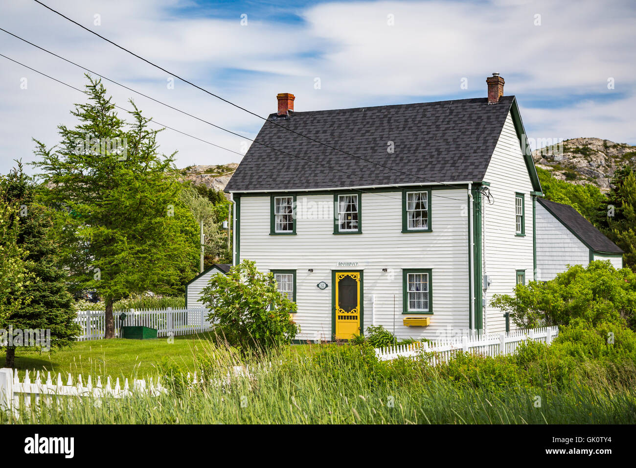 A house in the fishing village of Brigus, Newfoundland and Labrador
