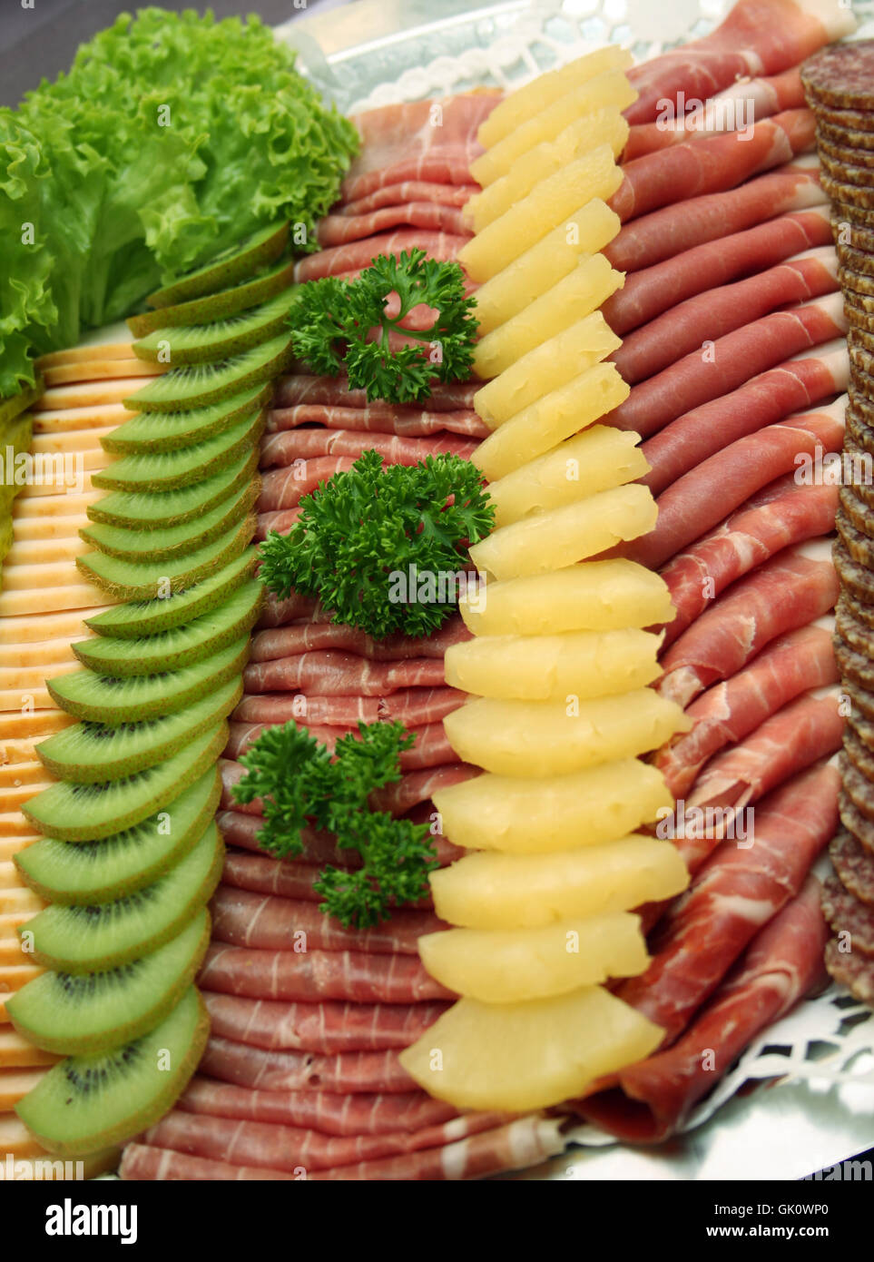 cold ham cold cuts Stock Photo Alamy