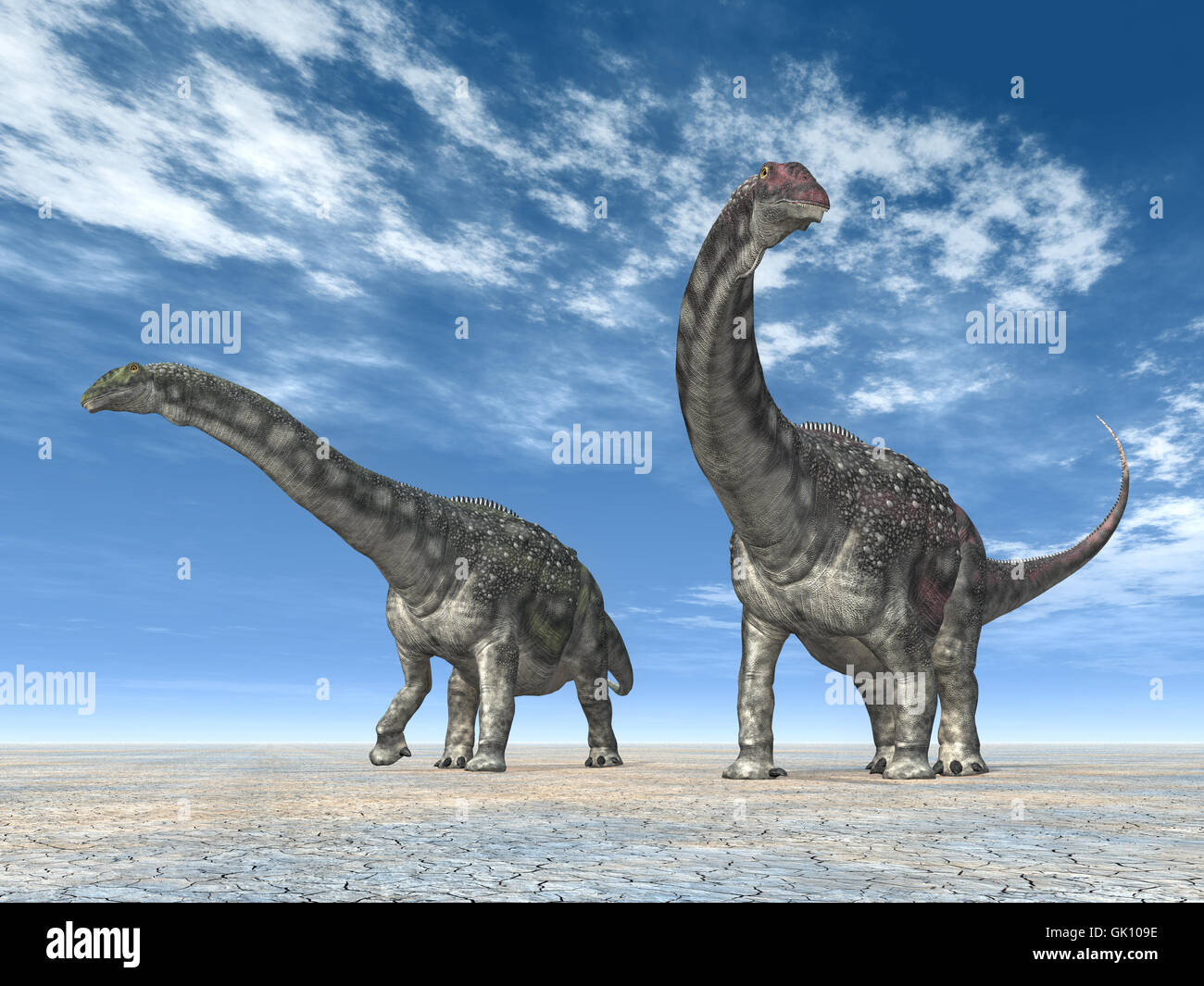 dinosaur diamantinasaurus Stock Photo
