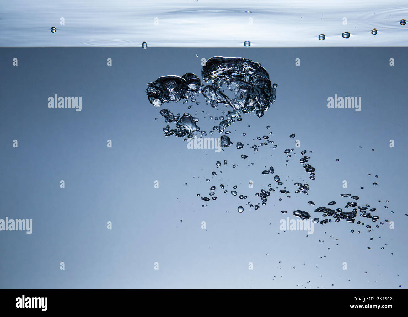 Air bubbles in water, similar to the liquid metal Stock Photo Alamy