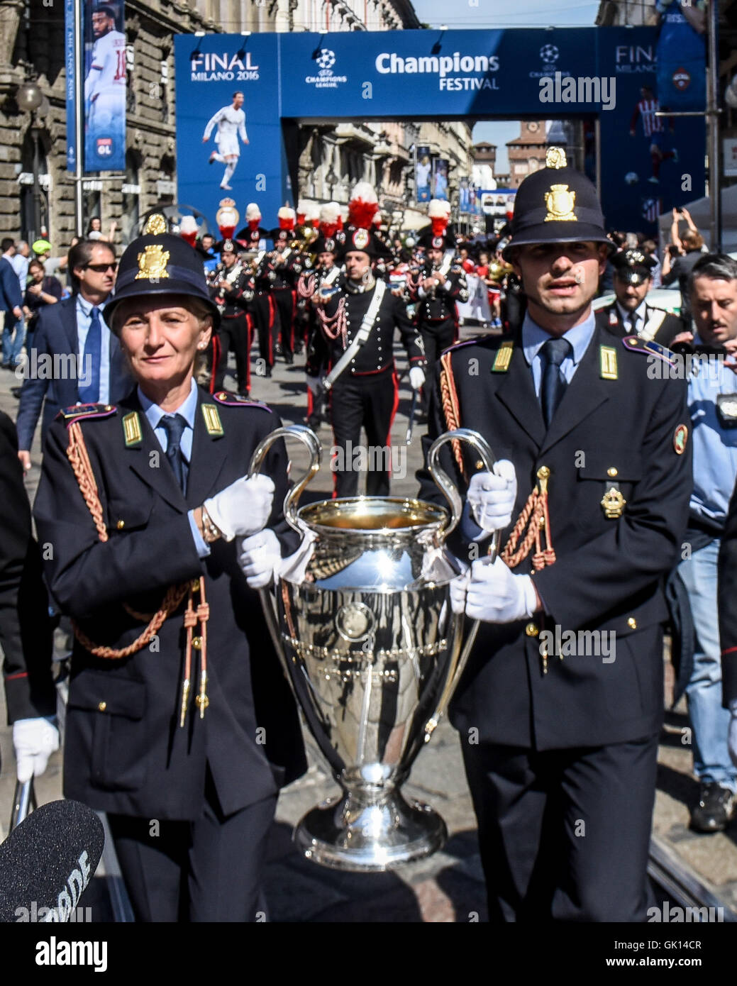 UEFA Champions League Trophy Ceremony Ahead Of The Final On Saturday UEFA Champions League Trophy Ceremony Ahead Of The Final On Saturday