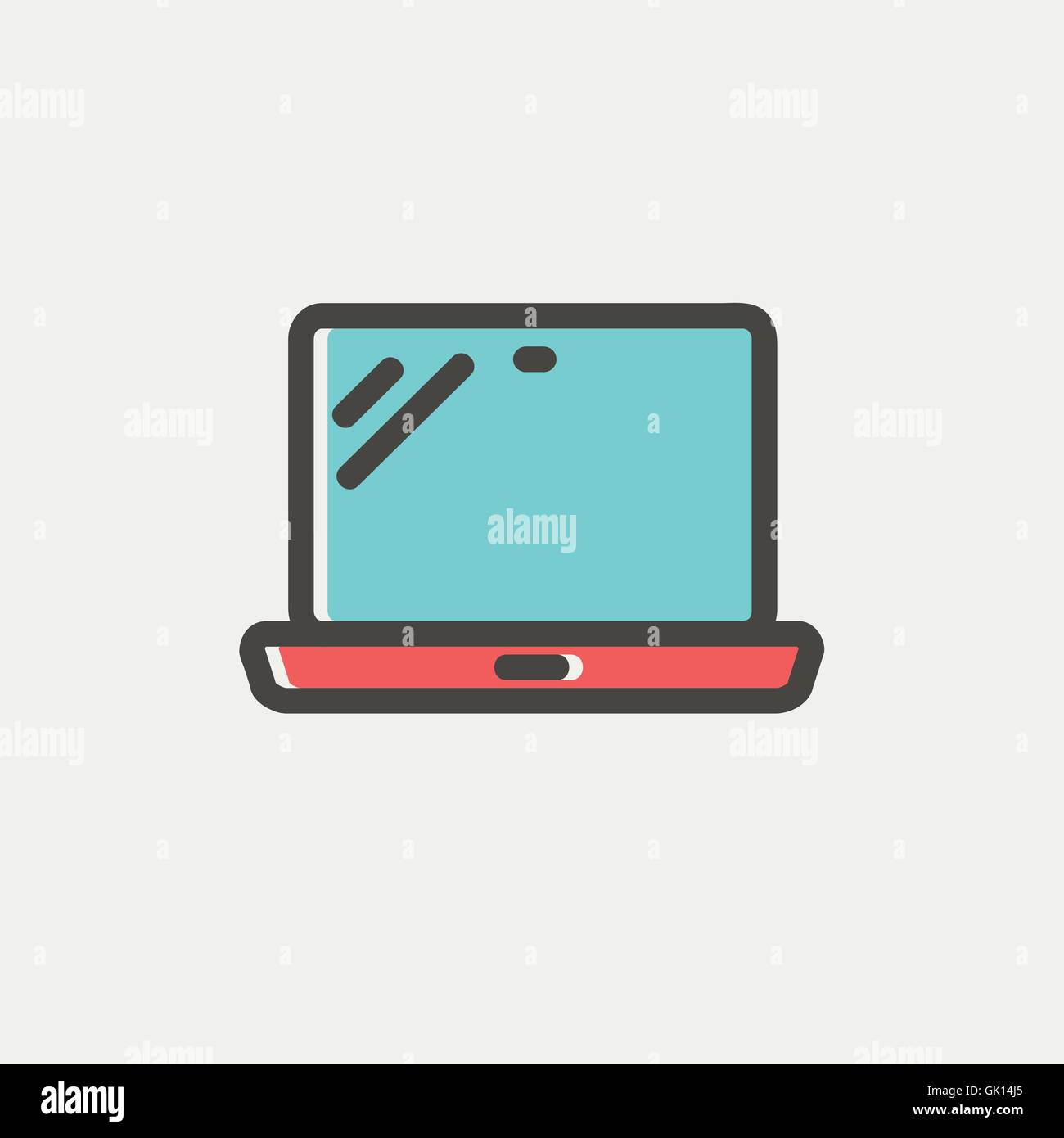 Laptop digital icon hi-res stock photography and images - Alamy
