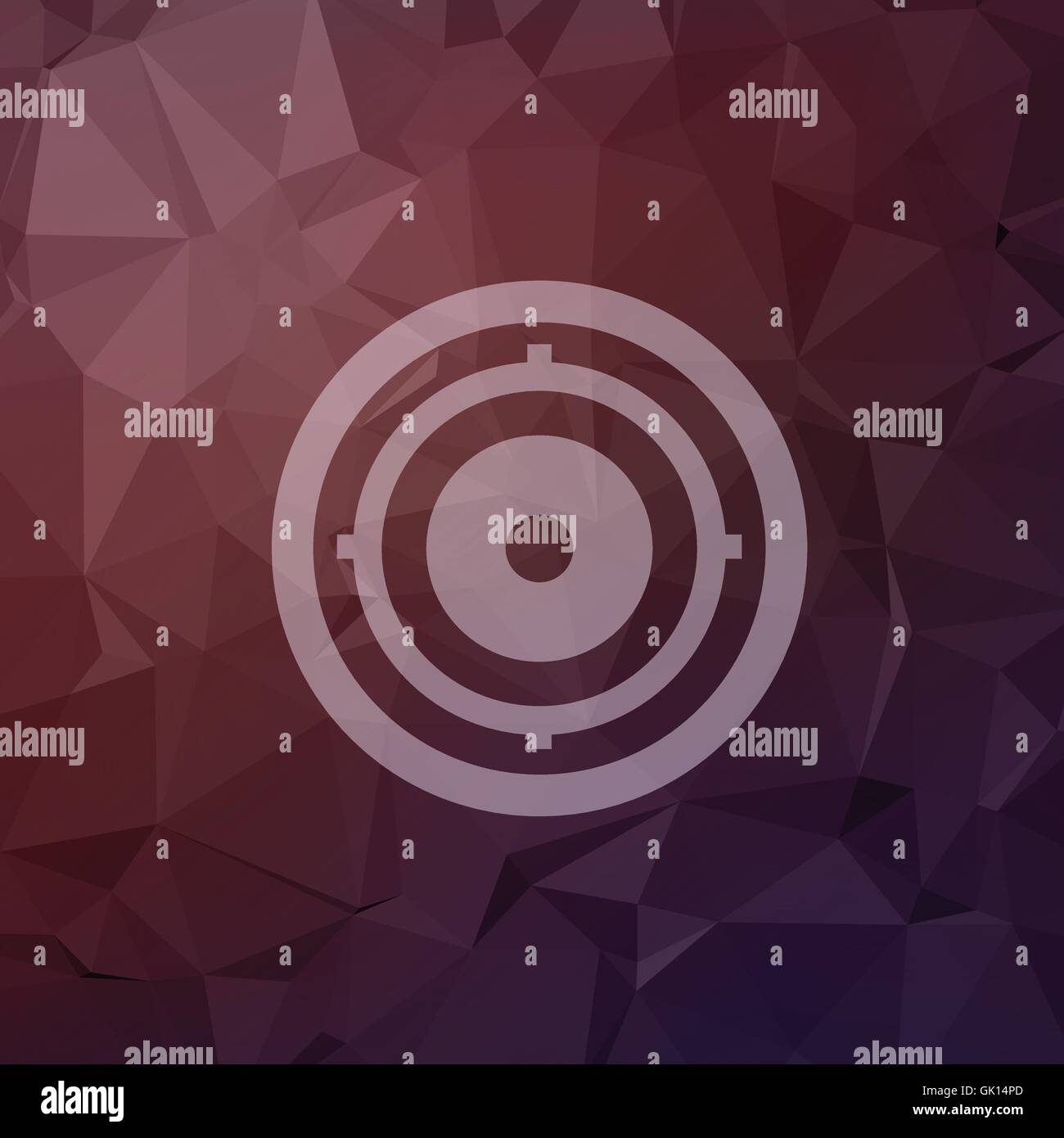 Target pad in flat style icon Stock Vector