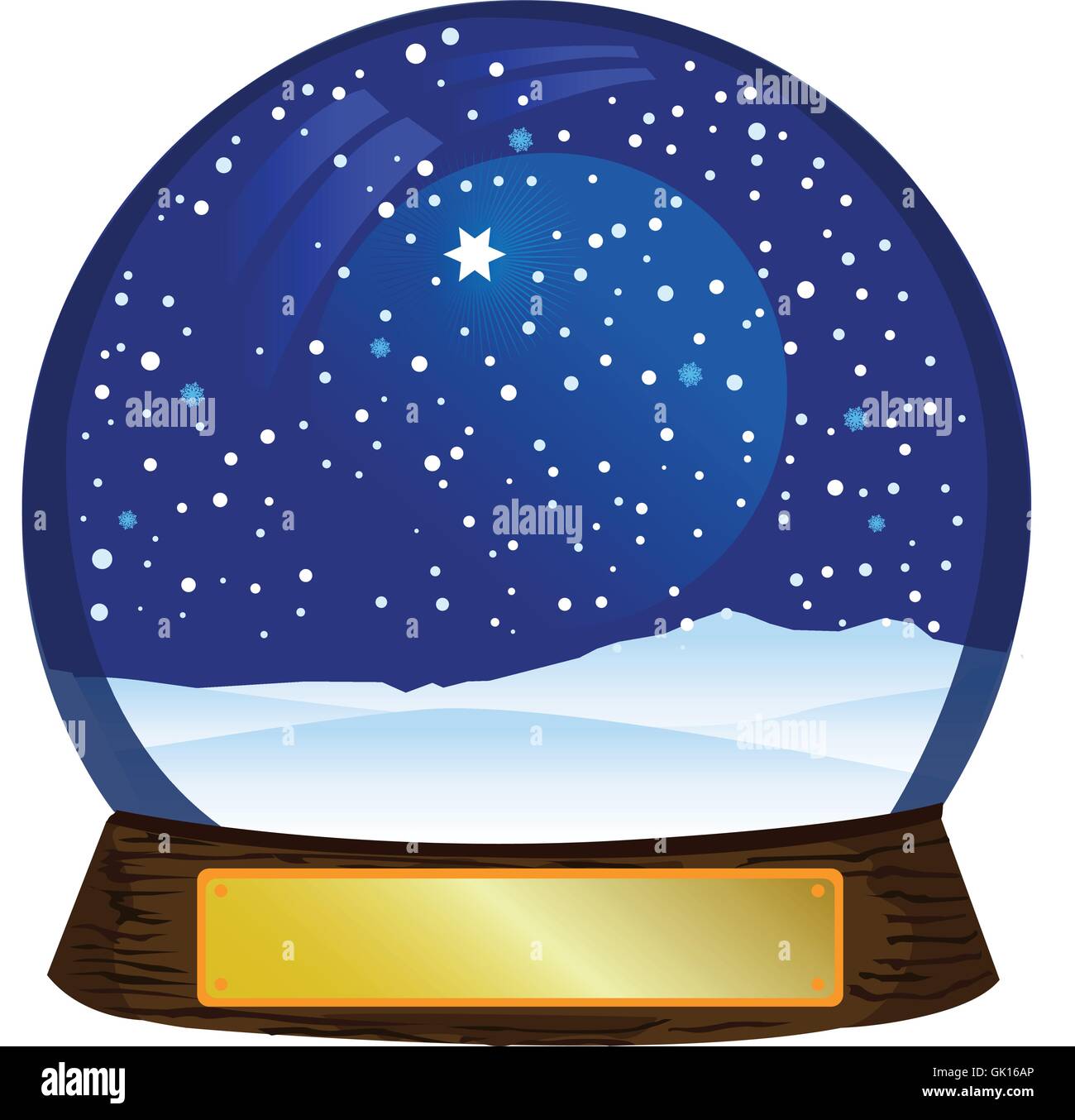 Christmas Snow Globe Electric Stock Vector