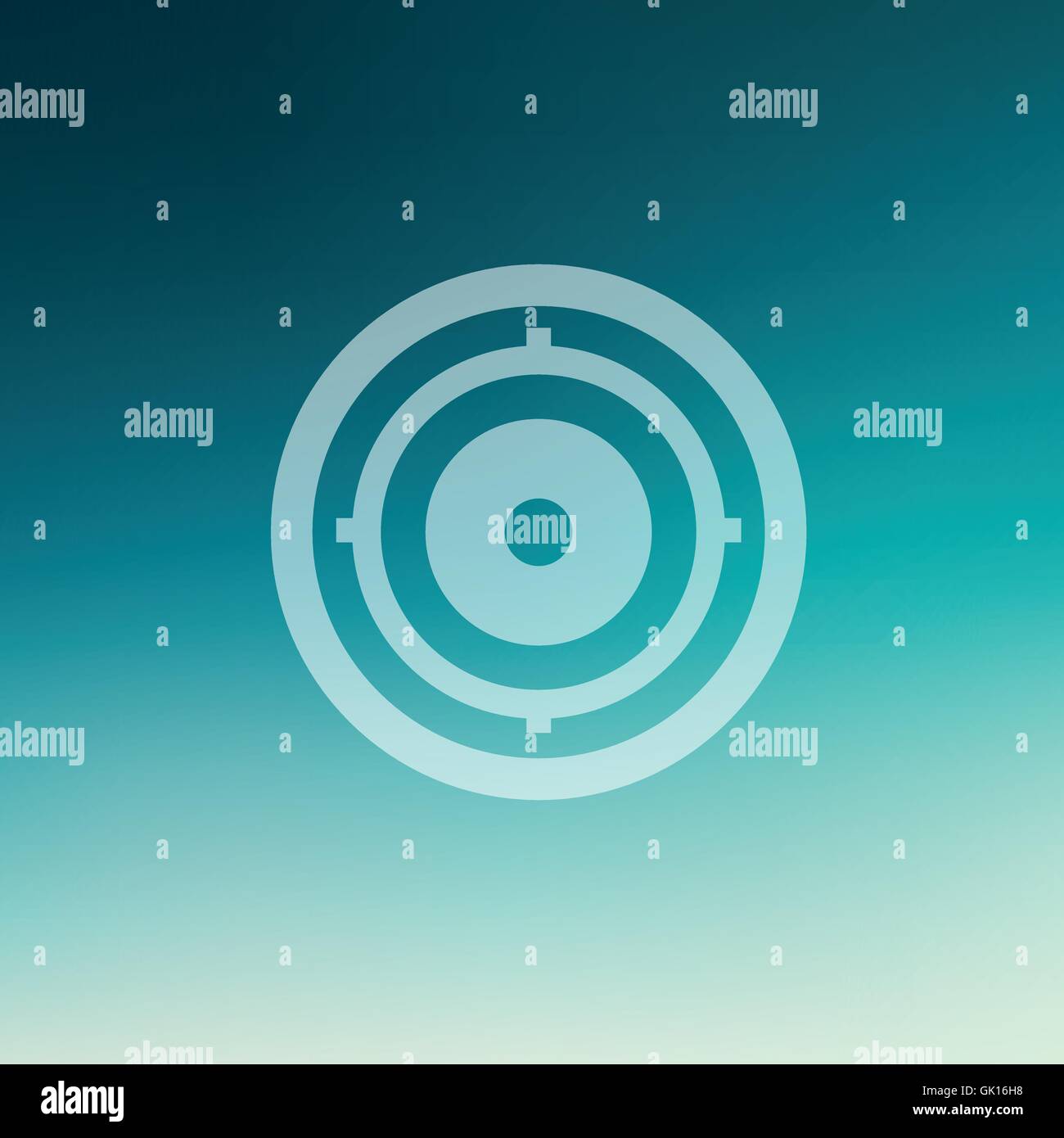 Target pad in flat style icon Stock Vector
