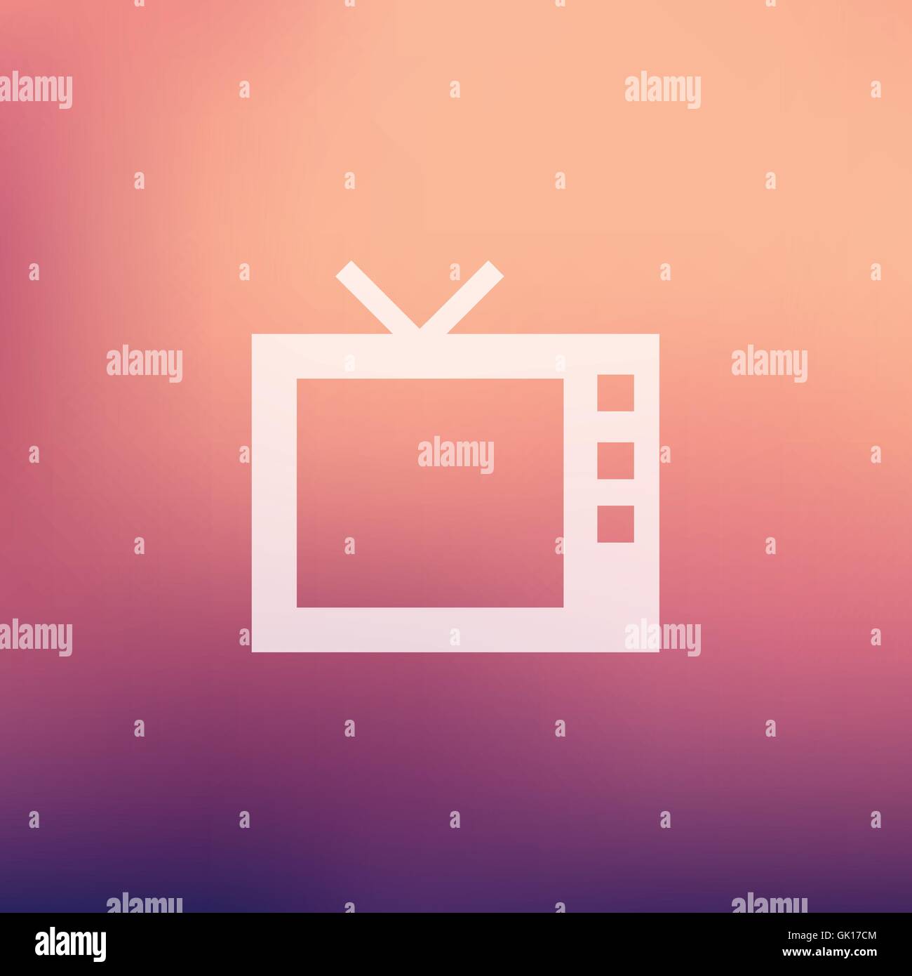 Retro television in flat style icon Stock Vector Image & Art - Alamy