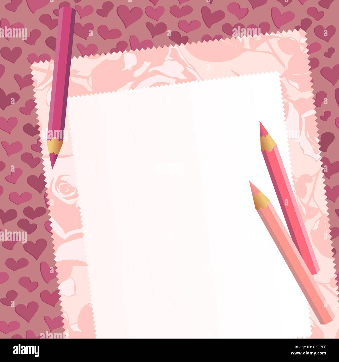 Girl write paper Stock Vector Images - Alamy