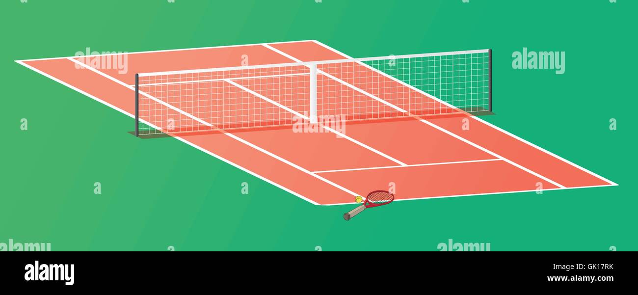 Cartoon tennis court hi-res stock photography and images - Alamy