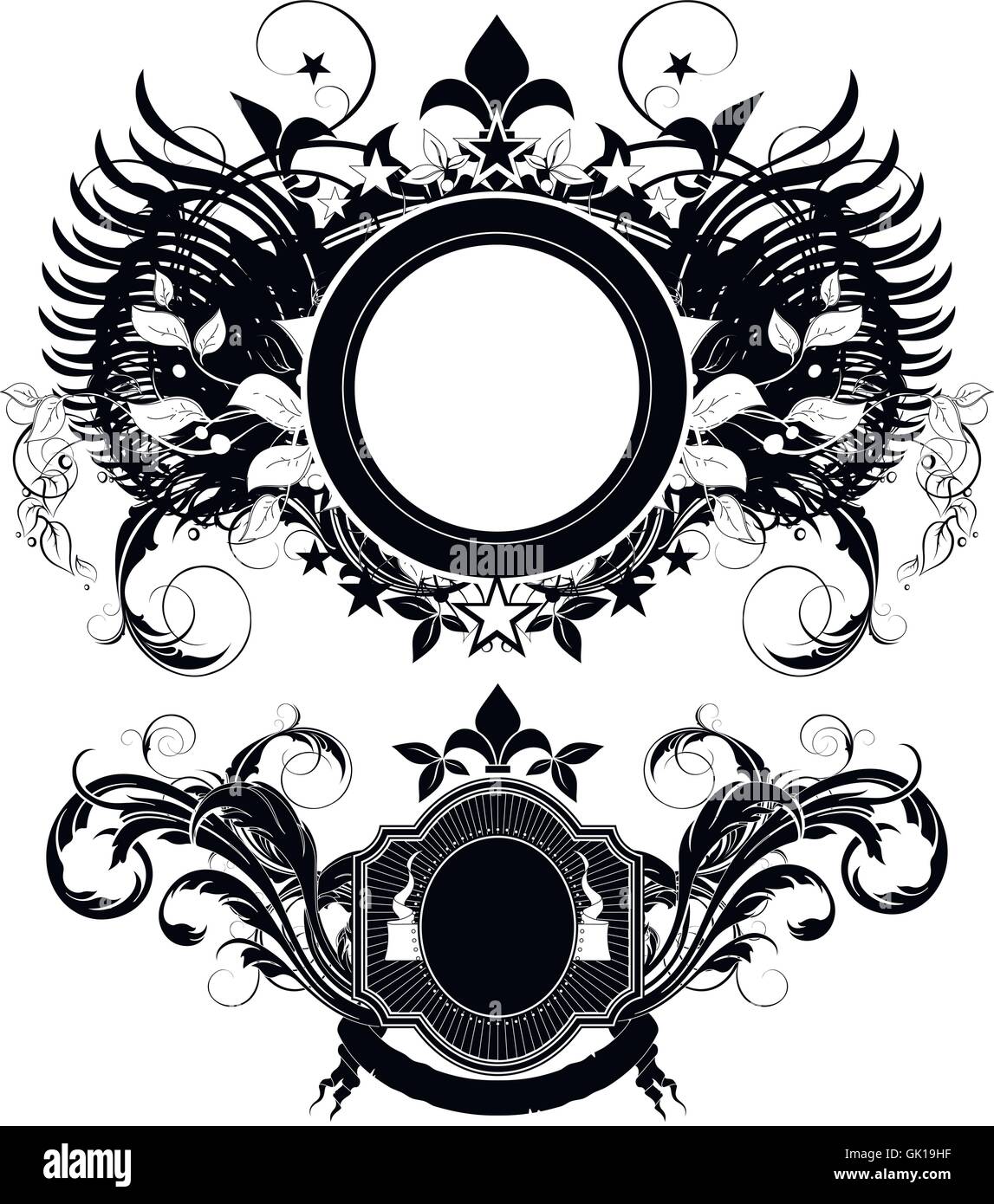 set of ornamental shields Stock Vector Image & Art - Alamy