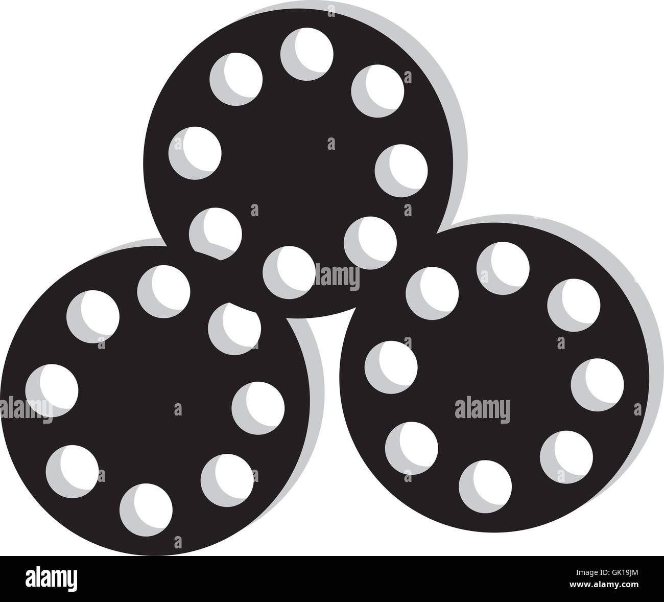 Film reel icon hi-res stock photography and images - Alamy