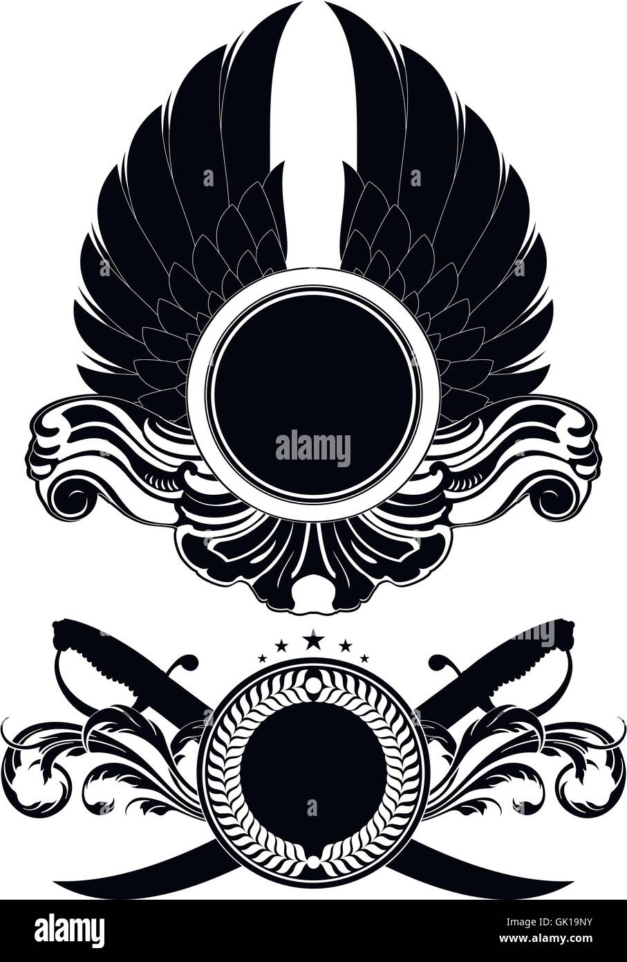set of ornamental shields Stock Vector Image & Art - Alamy